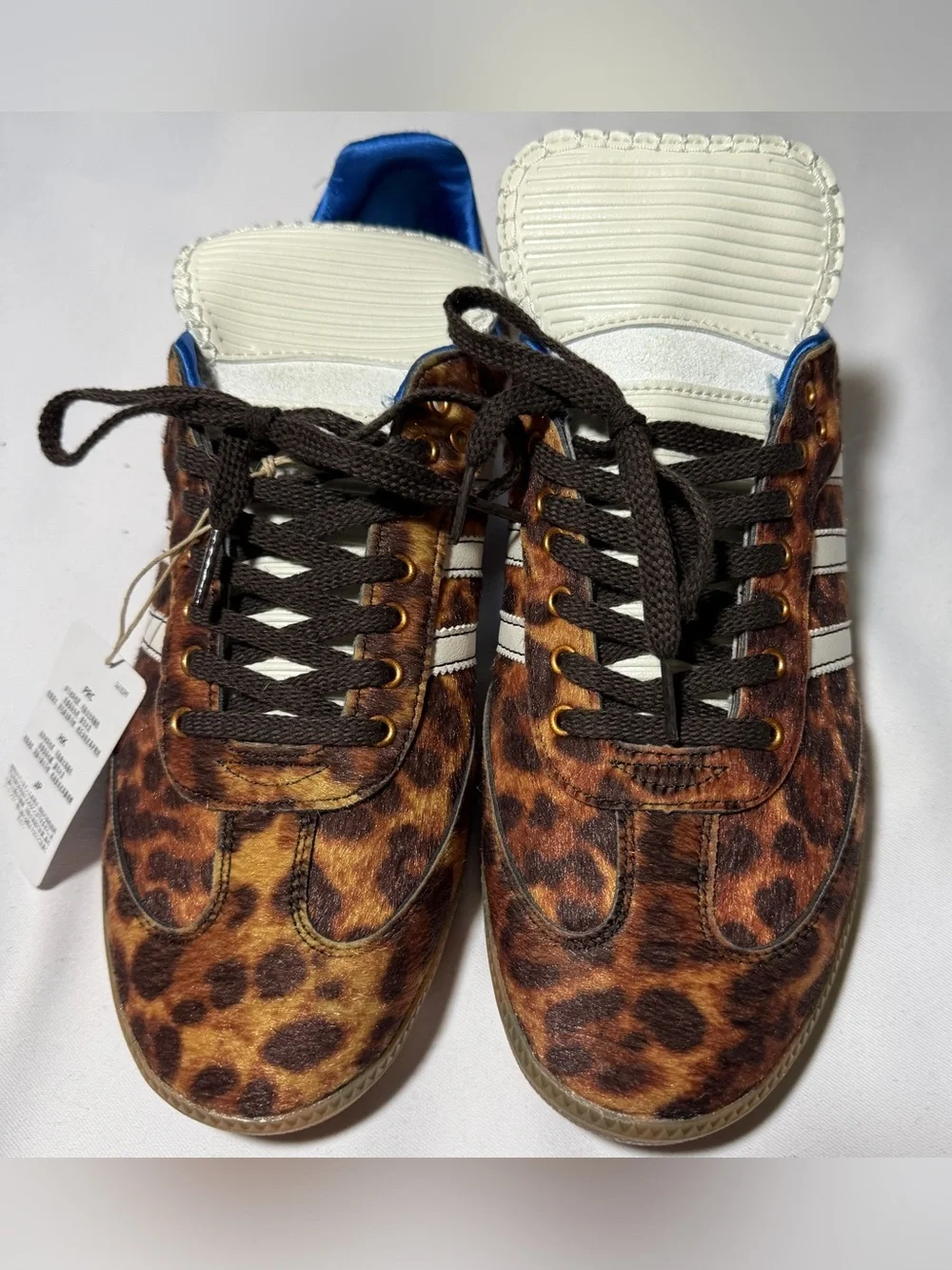 Adidas Originals x Wales Bonner Samba Pony 'Leopard' - Style IE0578 - Size 10